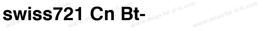 swiss721 Cn Bt字体转换